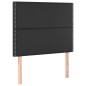 vidaXL Giroletto a Molle con Materasso Nero 90x190 cm in Similpelle