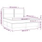 vidaXL Giroletto a Molle con Materasso Grigio 160x200 cm in Similpelle