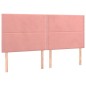 vidaXL Giroletto a Molle con Materasso Rosa 180x200 cm in Velluto