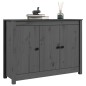 Credenza Grigia 100x35x74 cm in Legno Massello di Pino Credenza Grigia 100x35x74 cm in Legno Massello di Pino