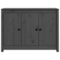 Credenza Grigia 100x35x74 cm in Legno Massello di Pino Credenza Grigia 100x35x74 cm in Legno Massello di Pino