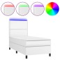 vidaXL Giroletto Molle con Materasso e LED Bianco 90x200 cm Similpelle vidaXL Giroletto Molle con Materasso e LED Bianco 90x200 cm Similpelle