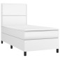 vidaXL Giroletto Molle con Materasso e LED Bianco 90x200 cm Similpelle vidaXL Giroletto Molle con Materasso e LED Bianco 90x200 cm Similpelle