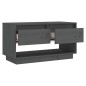 Mobile Porta TV Grigio 74x34x40 cm in Legno Massello di Pino Mobile Porta TV Grigio 74x34x40 cm in Legno Massello di Pino