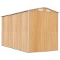 Capanno Giardino Marrone Chiaro 192x357x223cm Acciaio Zincato Capanno Giardino Marrone Chiaro 192x357x223cm Acciaio Zincato