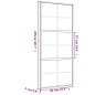 Porta Scorrevole Dorata 90x205 Vetro Smerigliato ESG Alluminio Porta Scorrevole Dorata 90x205 Vetro Smerigliato ESG Alluminio