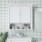 Mobile Bagno a Muro BERG Bianco 69,5x27x71,5cm Legno Massello Mobile Bagno a Muro BERG Bianco 69,5x27x71,5cm Legno Massello