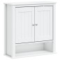 Mobile Bagno a Muro BERG Bianco 69,5x27x71,5cm Legno Massello Mobile Bagno a Muro BERG Bianco 69,5x27x71,5cm Legno Massello