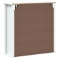 Mobile Bagno a Muro BERG Bianco 69,5x27x71,5cm Legno Massello Mobile Bagno a Muro BERG Bianco 69,5x27x71,5cm Legno Massello