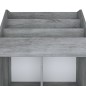 Portariviste per Bambini Grigio Cemento 71x30x114 cm Truciolato Portariviste per Bambini Grigio Cemento 71x30x114 cm Truciolato