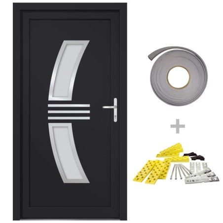 vidaXL Porta Ingresso Antracite 98x200 cm in PVC