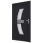 vidaXL Porta Ingresso Antracite 98x200 cm in PVC vidaXL Porta Ingresso Antracite 98x200 cm in PVC