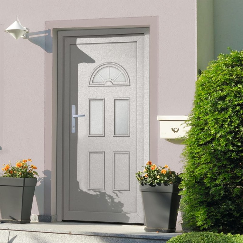 vidaXL Porta Ingresso Bianca 110x210 cm in PVC vidaXL Porta Ingresso Bianca 110x210 cm in PVC