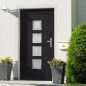 vidaXL Porta Ingresso Antracite 98x208 cm in PVC vidaXL Porta Ingresso Antracite 98x208 cm in PVC