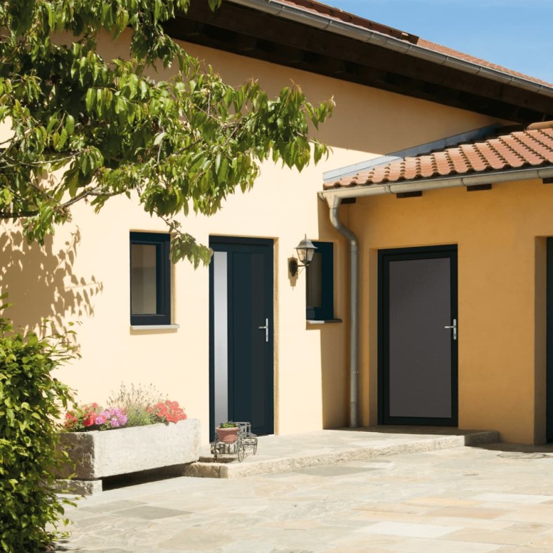 Porta Ingresso Antracite 98x208 cm in PVC Porta Ingresso Antracite 98x208 cm in PVC