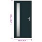 Porta Ingresso Antracite 98x208 cm in PVC Porta Ingresso Antracite 98x208 cm in PVC