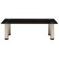 322761  TV Stand Black 60x35x17 cm Tempered Glass