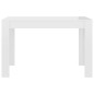 Tavolo da Pranzo Bianco Lucido 120x60x76 cm Legno Multistrato Tavolo da Pranzo Bianco Lucido 120x60x76 cm Legno Multistrato