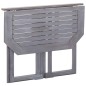 Set da Bistrot 4 pz in Legno Massello di Acacia Grigio Set da Bistrot 4 pz in Legno Massello di Acacia Grigio