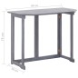 Set da Bistrot 4 pz in Legno Massello di Acacia Grigio Set da Bistrot 4 pz in Legno Massello di Acacia Grigio