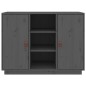 Credenza Grigia 100x40x75 cm in Legno Massello di Pino Credenza Grigia 100x40x75 cm in Legno Massello di Pino