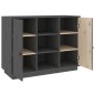 Credenza Grigia 100x40x75 cm in Legno Massello di Pino Credenza Grigia 100x40x75 cm in Legno Massello di Pino