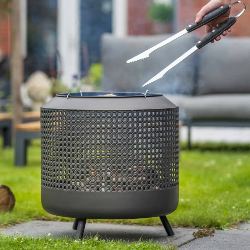 RedFire Braciere con Griglia per Barbecue Midland Nero RedFire Braciere con Griglia per Barbecue Midland Nero