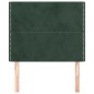 Testiera 2 pz Verde scuro 90x5x78/88 cm in Velluto Testiera 2 pz Verde scuro 90x5x78/88 cm in Velluto