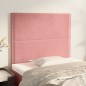 Testiera 2 pz Rosa 90x5x78/88 cm in Velluto Testiera 2 pz Rosa 90x5x78/88 cm in Velluto