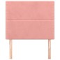 Testiera 2 pz Rosa 90x5x78/88 cm in Velluto Testiera 2 pz Rosa 90x5x78/88 cm in Velluto