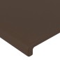 Testiera ad Orecchio Marrone 203x23x118/128 cm in Similpelle Testiera ad Orecchio Marrone 203x23x118/128 cm in Similpelle