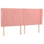 Testiera ad Orecchio Rosa 183x23x118/128 cm in Velluto Testiera ad Orecchio Rosa 183x23x118/128 cm in Velluto