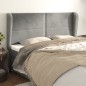 Testiera ad Orecchio Grigio Chiaro 183x23x118/128 cm in Velluto Testiera ad Orecchio Grigio Chiaro 183x23x118/128 cm in Velluto