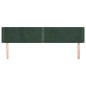 Testiera ad Orecchio Verde Scuro 203x16x78/88 cm in Velluto Testiera ad Orecchio Verde Scuro 203x16x78/88 cm in Velluto
