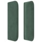 Testiera ad Orecchio Verde Scuro 203x16x78/88 cm in Velluto Testiera ad Orecchio Verde Scuro 203x16x78/88 cm in Velluto