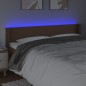 Testiera a LED Marrone 203x16x78/88 cm in Similpelle Testiera a LED Marrone 203x16x78/88 cm in Similpelle
