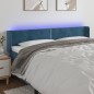 Testiera a LED Blu Scuro 183x16x78/88 cm in Velluto Testiera a LED Blu Scuro 183x16x78/88 cm in Velluto