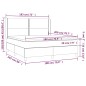 vidaXL Giroletto a Molle con Materasso Verde Scuro 180x200 cm Velluto