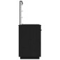 Toeletta con LED Nera 95x50x133,5 cm in Legno Massello di Pino Toeletta con LED Nera 95x50x133,5 cm in Legno Massello di Pino