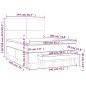 vidaXL Giroletto a Molle con Materasso Rosa 140x190 cm in Velluto