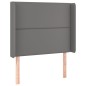 vidaXL Giroletto Molle con Materasso e LED Grigio 80x200cm Similpelle vidaXL Giroletto Molle con Materasso e LED Grigio 80x200cm Similpelle