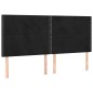vidaXL Letto a Molle con Materasso e LED Nero 200x200 cm in Velluto vidaXL Letto a Molle con Materasso e LED Nero 200x200 cm in Velluto