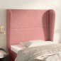 Testiera ad Orecchio Rosa 93x23x118/128 cm in Velluto Testiera ad Orecchio Rosa 93x23x118/128 cm in Velluto
