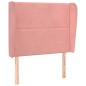 Testiera ad Orecchio Rosa 93x23x118/128 cm in Velluto Testiera ad Orecchio Rosa 93x23x118/128 cm in Velluto