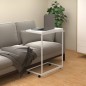 Tavolino con Ruote Bianco 55x35x70 cm in Legno Multistrato Tavolino con Ruote Bianco 55x35x70 cm in Legno Multistrato