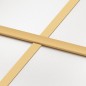 Porta Scorrevole Dorata 90x205 Vetro Smerigliato ESG Alluminio