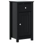 Mobile da Bagno BERG Nero 40x34x80 cm in Legno Massello di Pino Mobile da Bagno BERG Nero 40x34x80 cm in Legno Massello di Pino