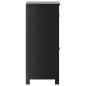 Mobile da Bagno BERG Nero 40x34x80 cm in Legno Massello di Pino Mobile da Bagno BERG Nero 40x34x80 cm in Legno Massello di Pino