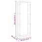 Portalegna 80x28x222 cm in Acciaio Inossidabile Portalegna 80x28x222 cm in Acciaio Inossidabile