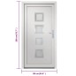 Porta Ingresso Bianca 88x200 cm in PVC Porta Ingresso Bianca 88x200 cm in PVC